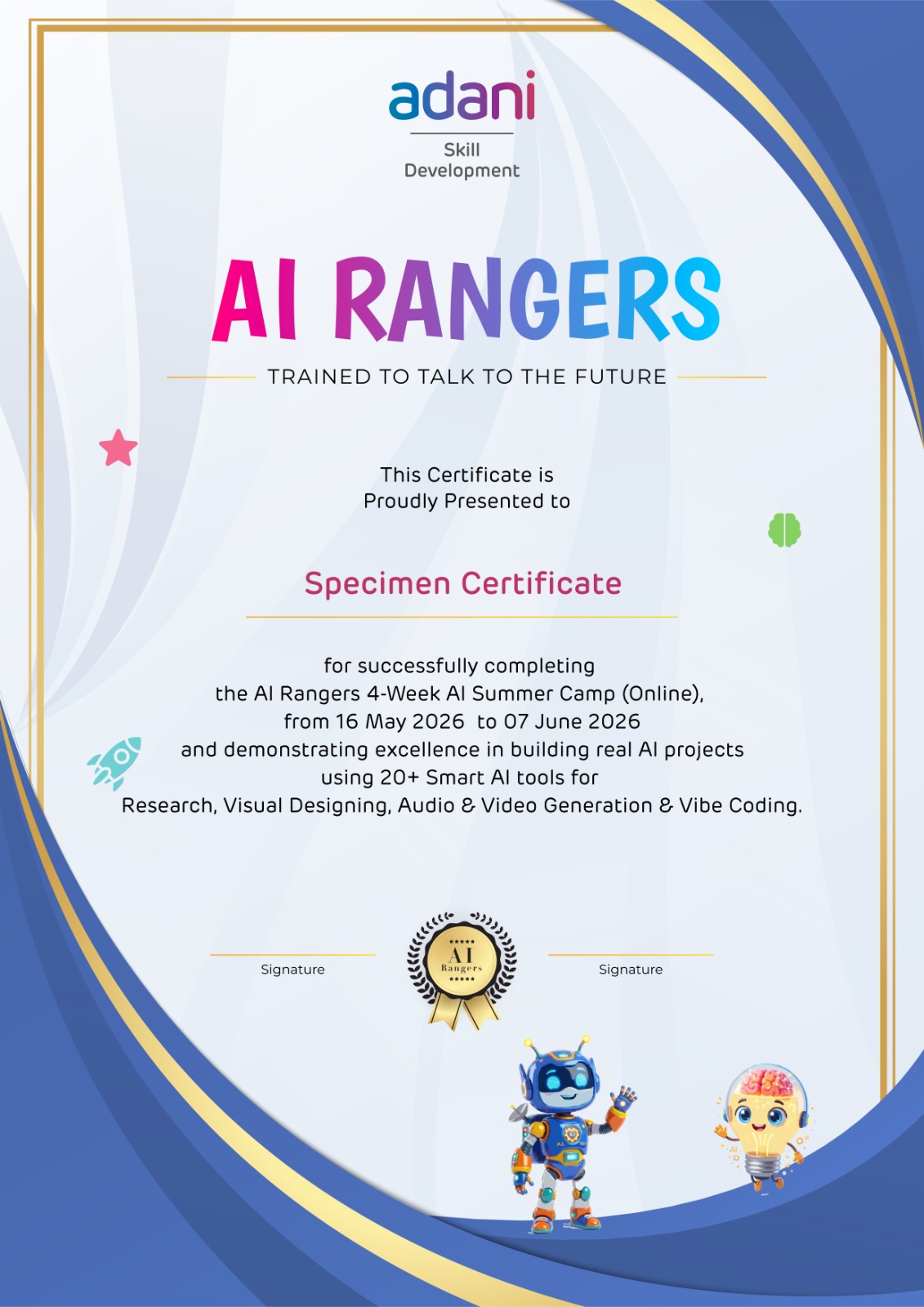 AI Rangers Certificate